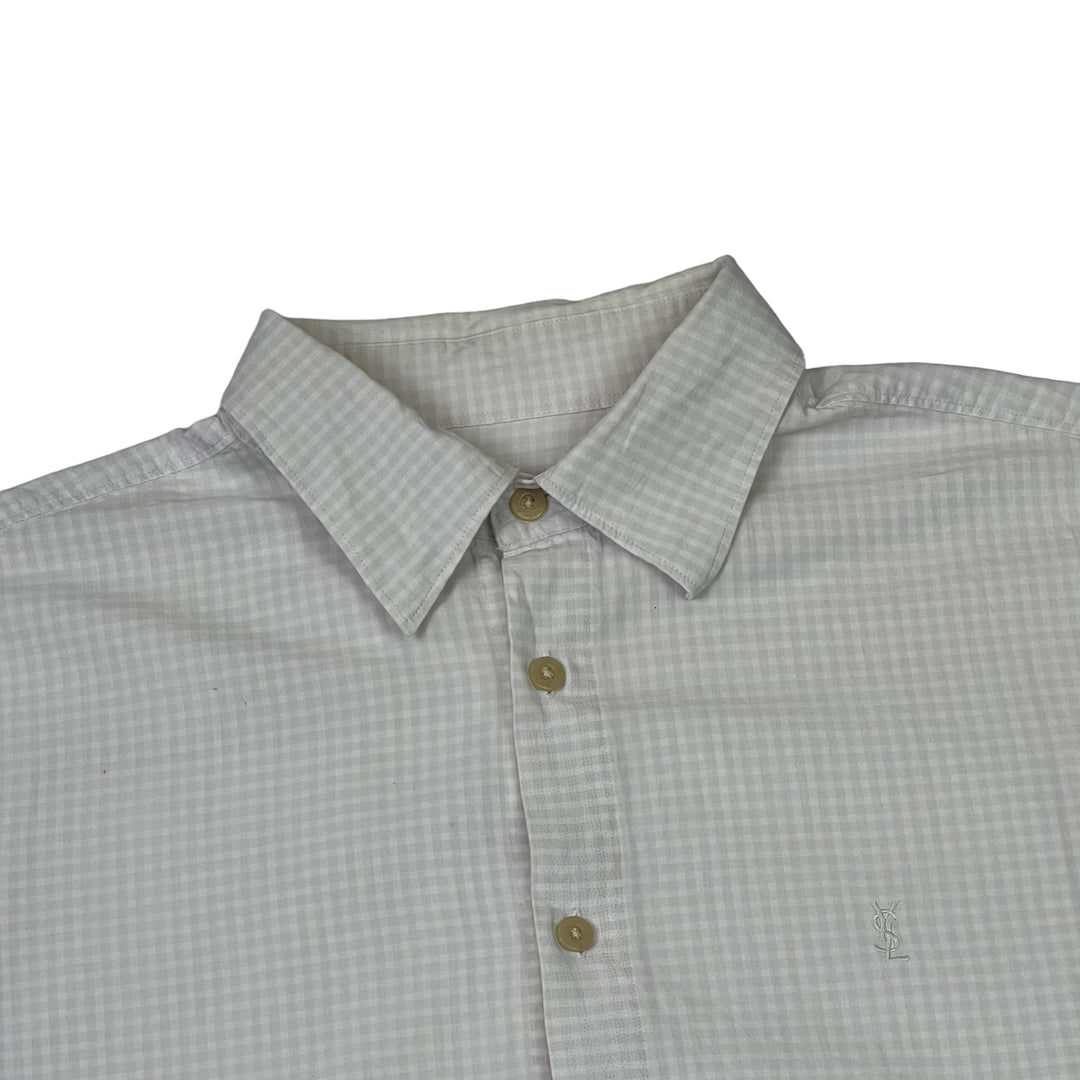 Yves Saint Laurent Chequered Short Sleeve Shirt