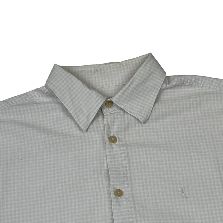 Yves Saint Laurent Chequered Short Sleeve Shirt