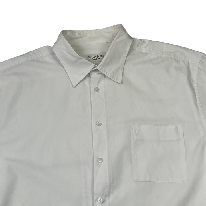 Yves Saint Laurent White Short Sleeve Shirt