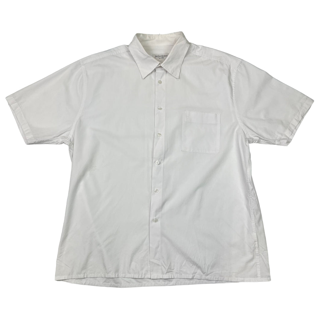 Yves Saint Laurent White Short Sleeve Shirt