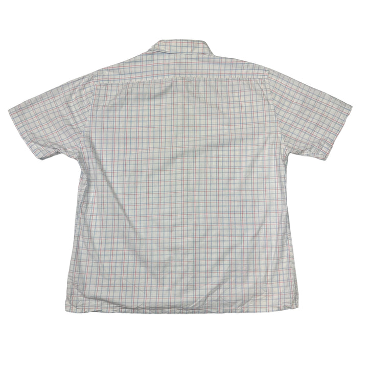 YSL White Chequered Short Sleeve Shirt