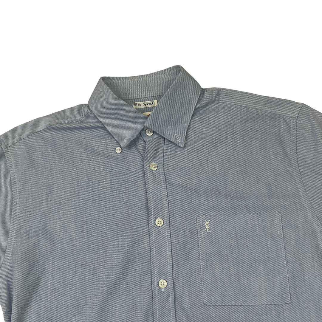 Yves Saint Laurent Light Blue Short Sleeve Shirt