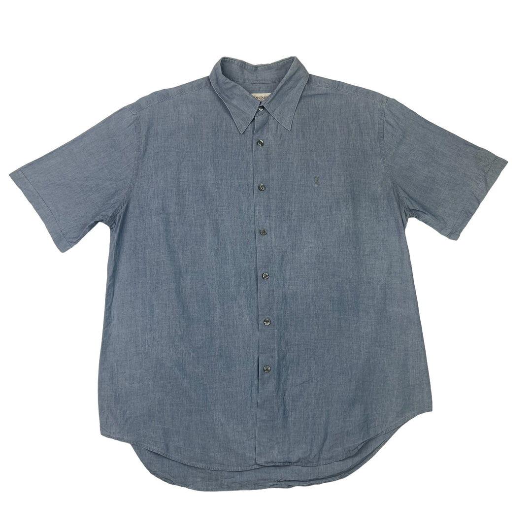 Yves Saint Laurent Light Blue Short Sleeve Shirt