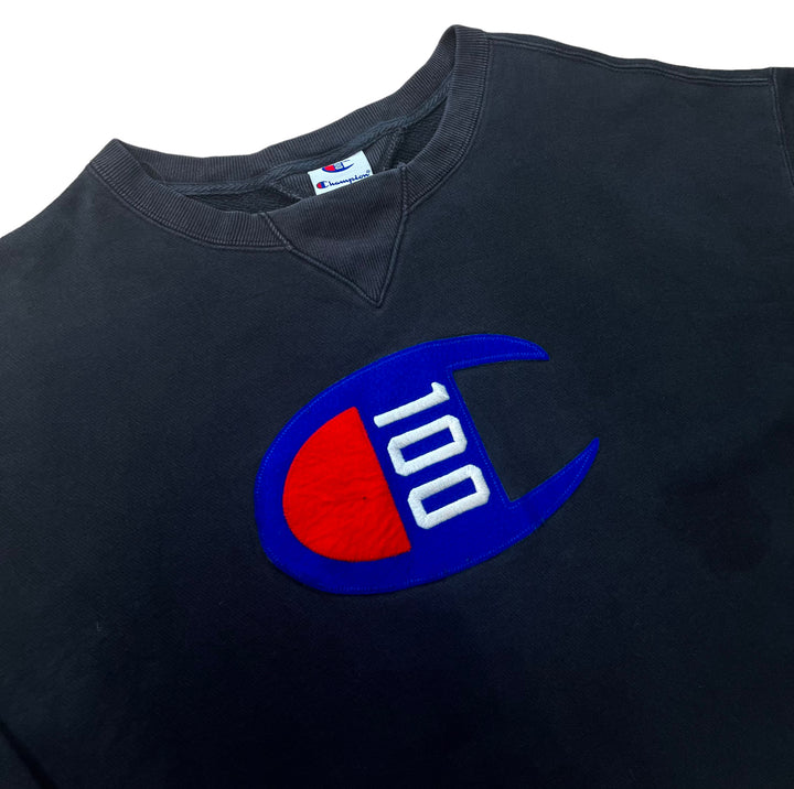 Champion Black Big Logo Sweatshirt