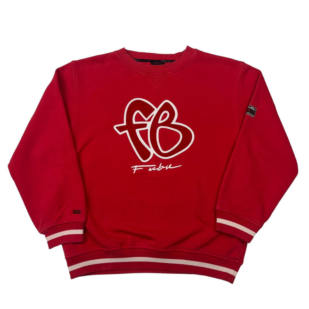 FUBU Red Big Logo Sweatshirt Bring It Back