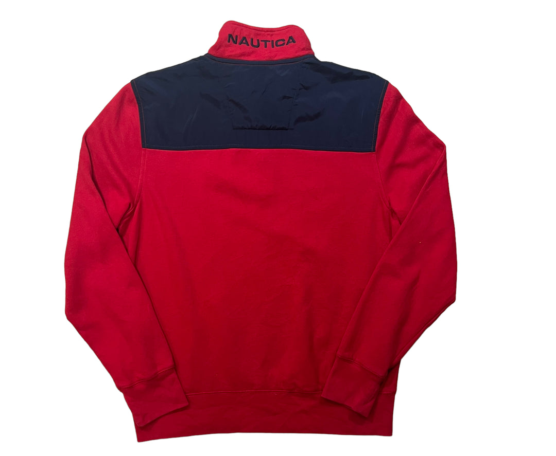 Nautica Red Quarter-Zip Sweatshirt