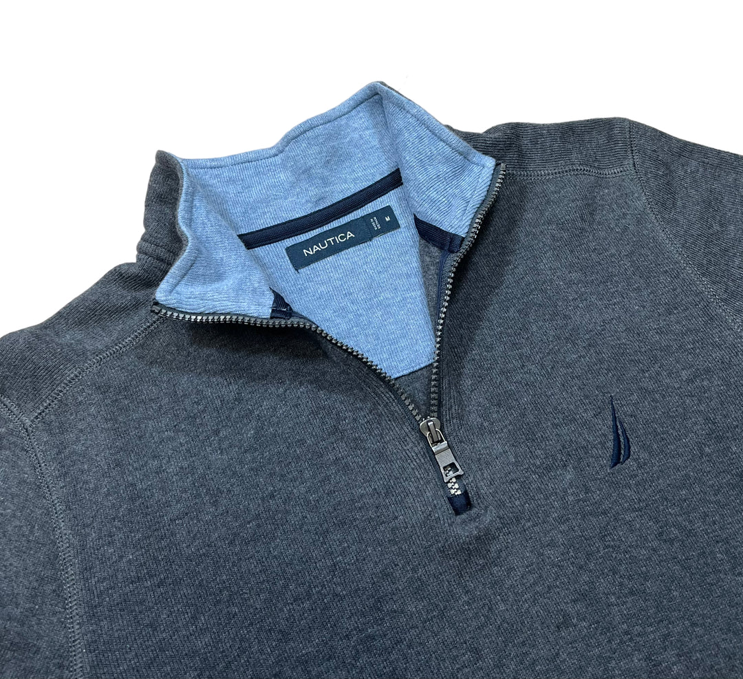 Nautica Grey Quarter Zip Sweatshirt