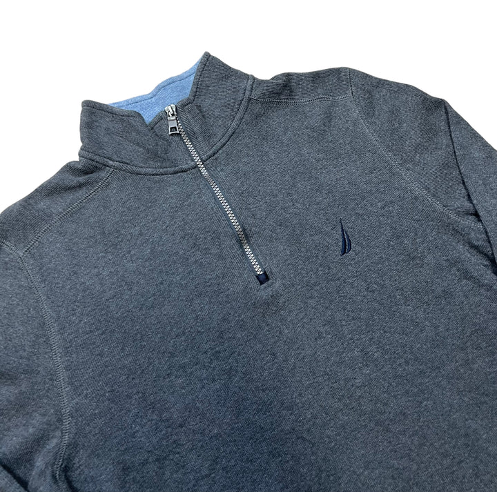 Nautica Grey Quarter Zip Sweatshirt