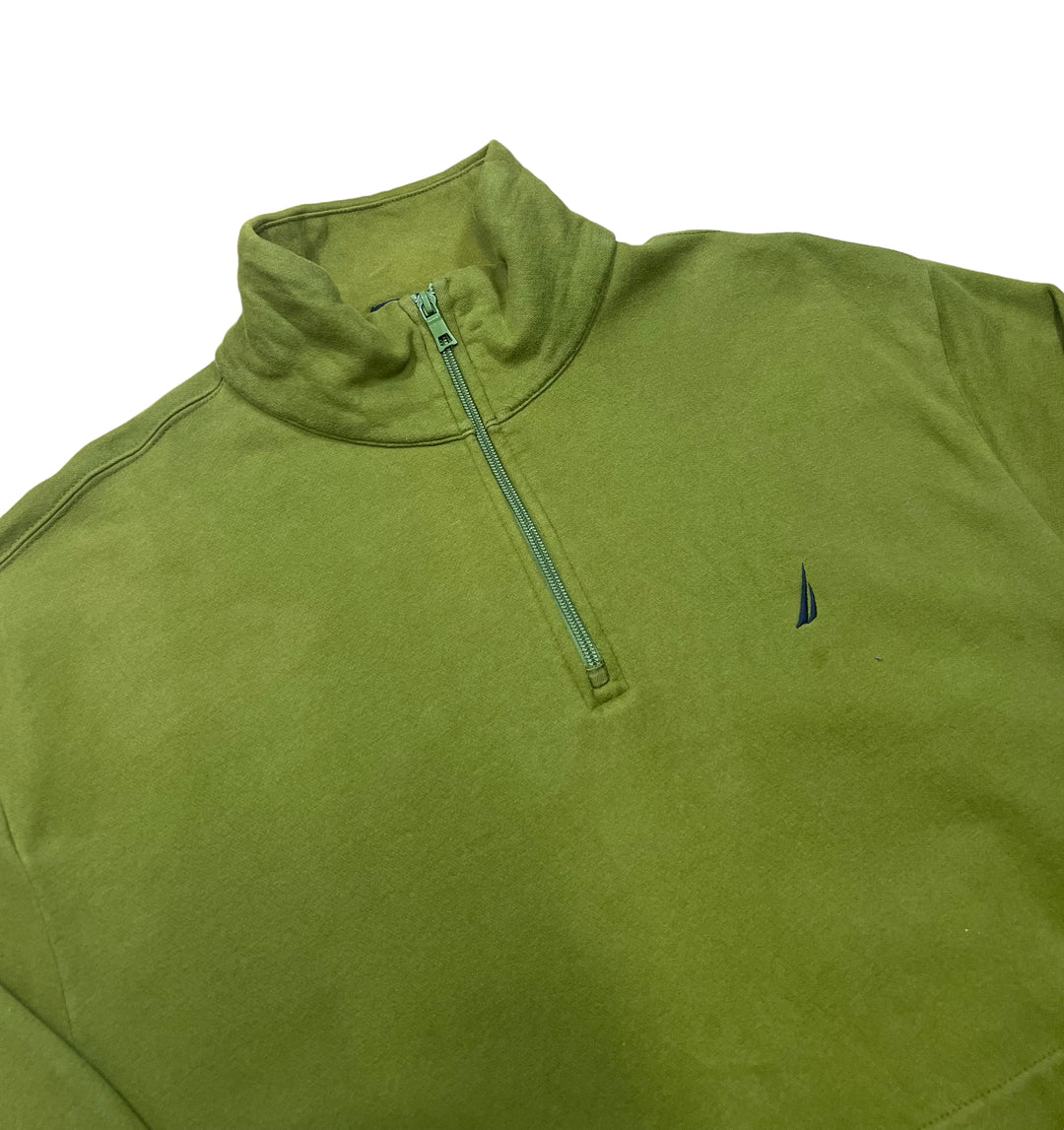 Nautica Green Quarter Zip Sweatshirt