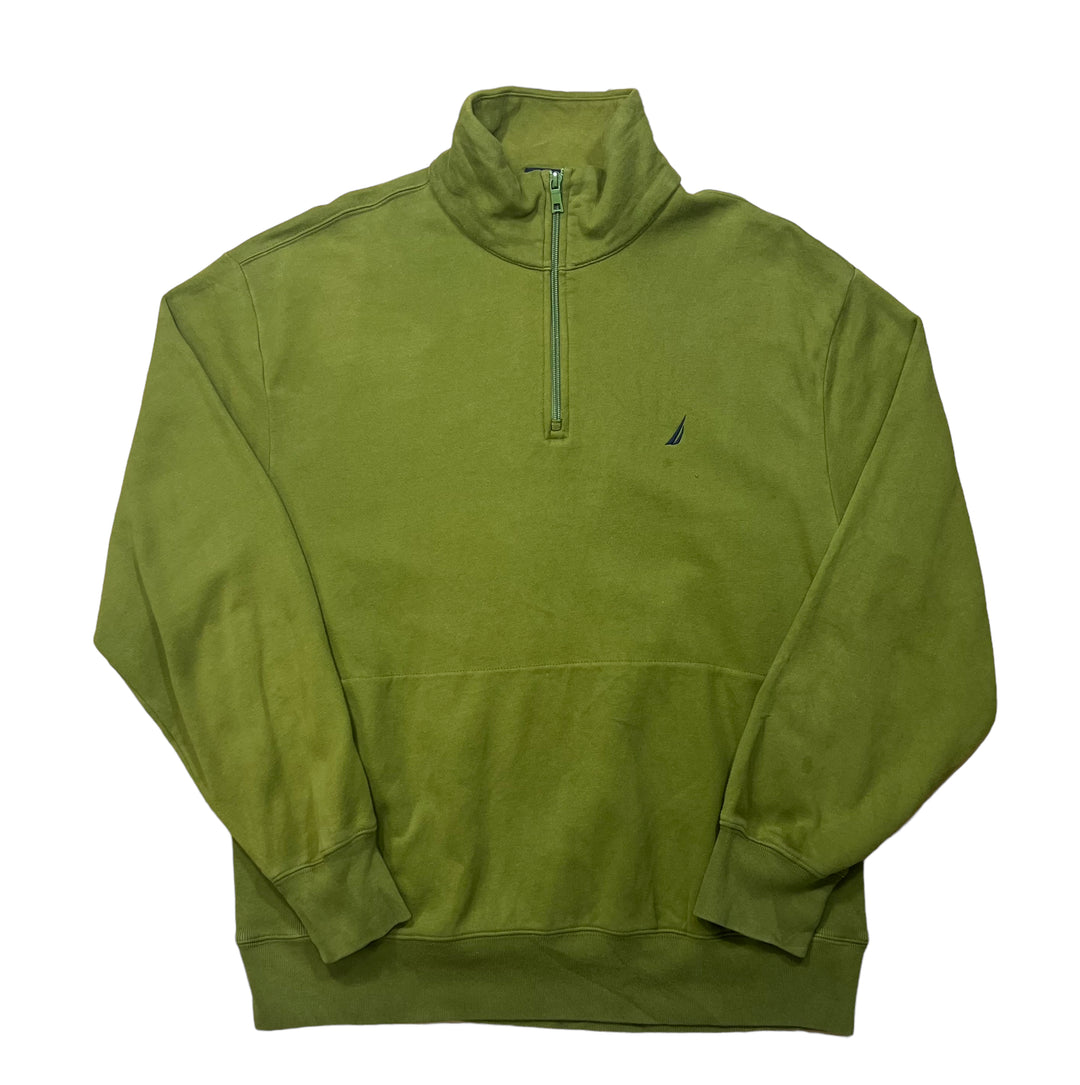 Nautica Green Quarter Zip Sweatshirt