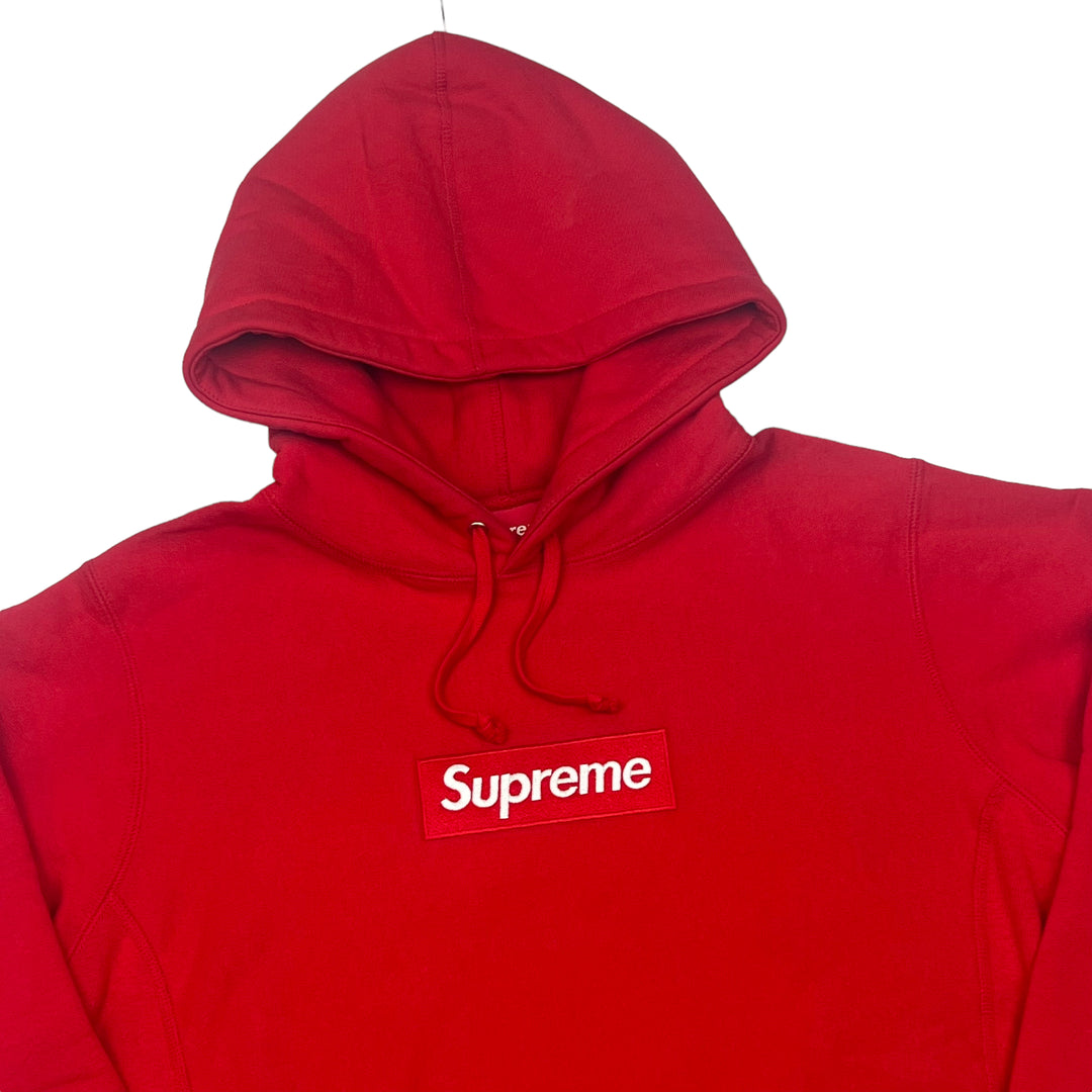 Supreme FW16 Red On Red Box Logo Hooded Sweatshirt *New*