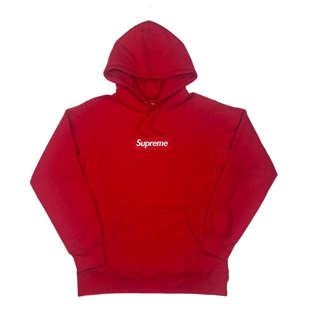 Supreme FW16 Red On Red Box Logo Hooded Sweatshirt *New*