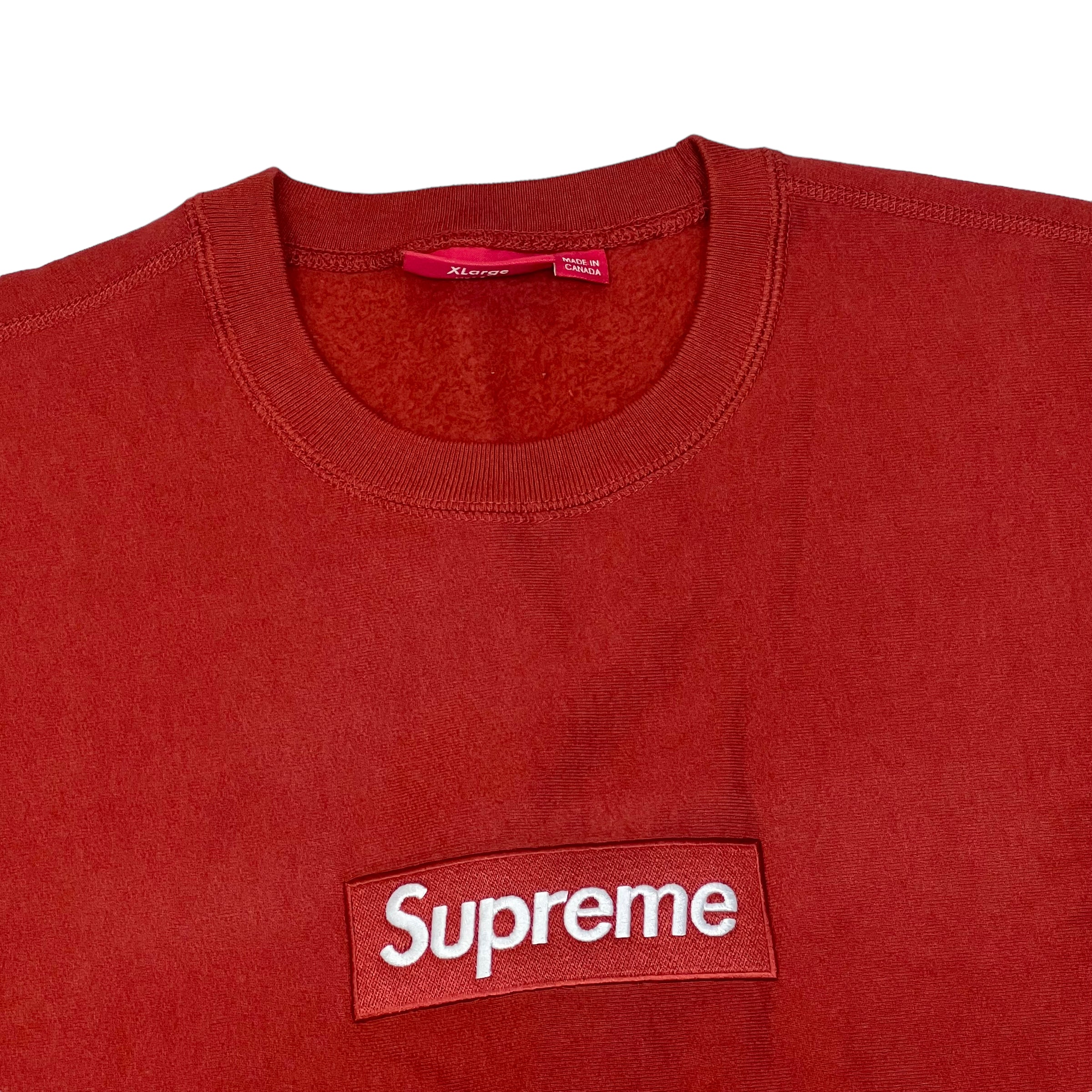 Supreme FW18 Rust Box Logo Sweatshirt New Bring It Back