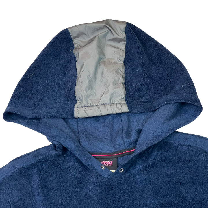 Vintage Versace Jeans Couture Navy Blue Fleece Hooded Sweatshirt