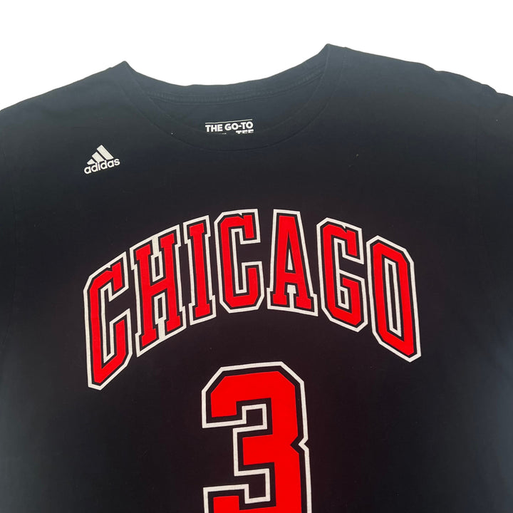 NBA Adidas Chicago Bulls "Mcdermott 3" Black T-shirt