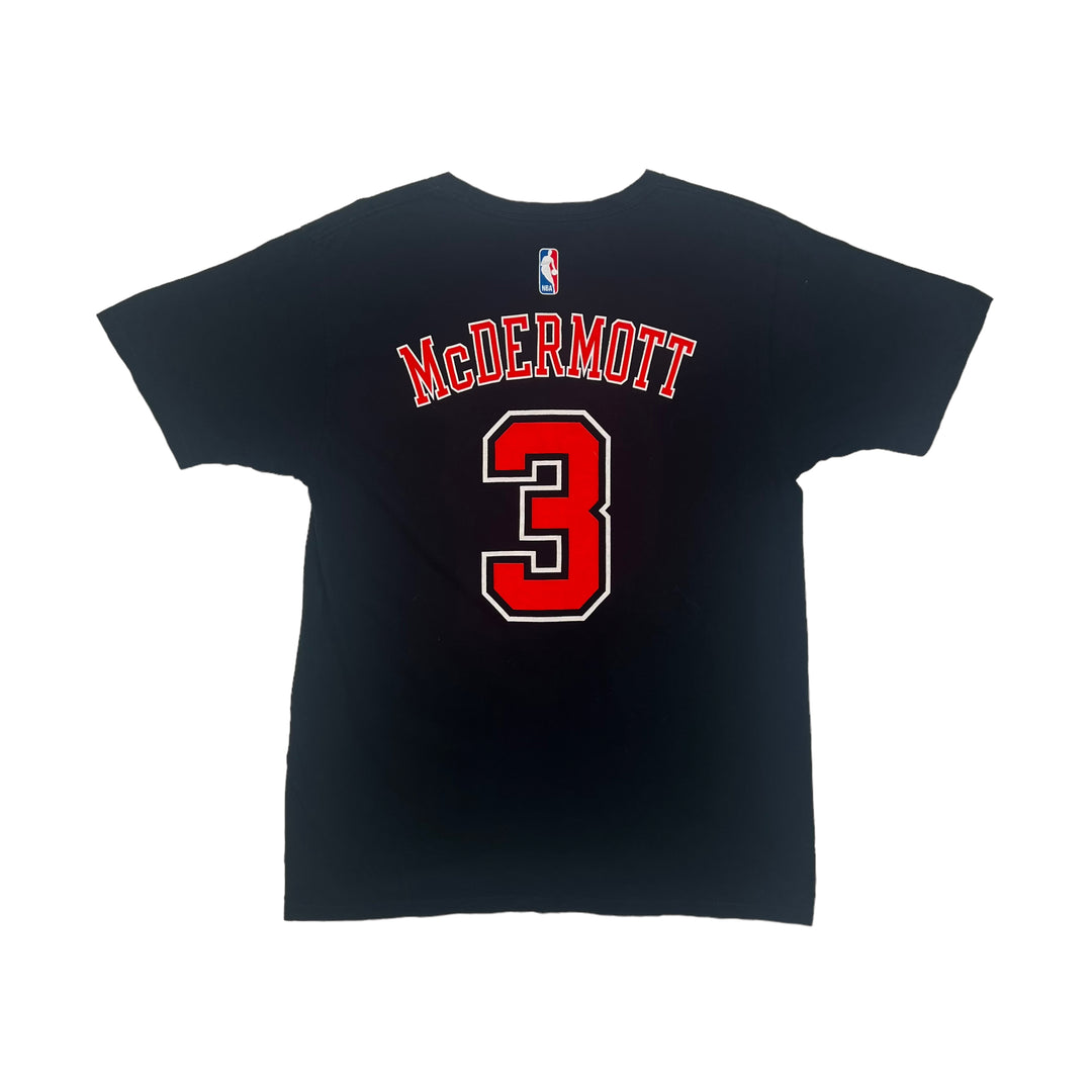 NBA Adidas Chicago Bulls "Mcdermott 3" Black T-shirt