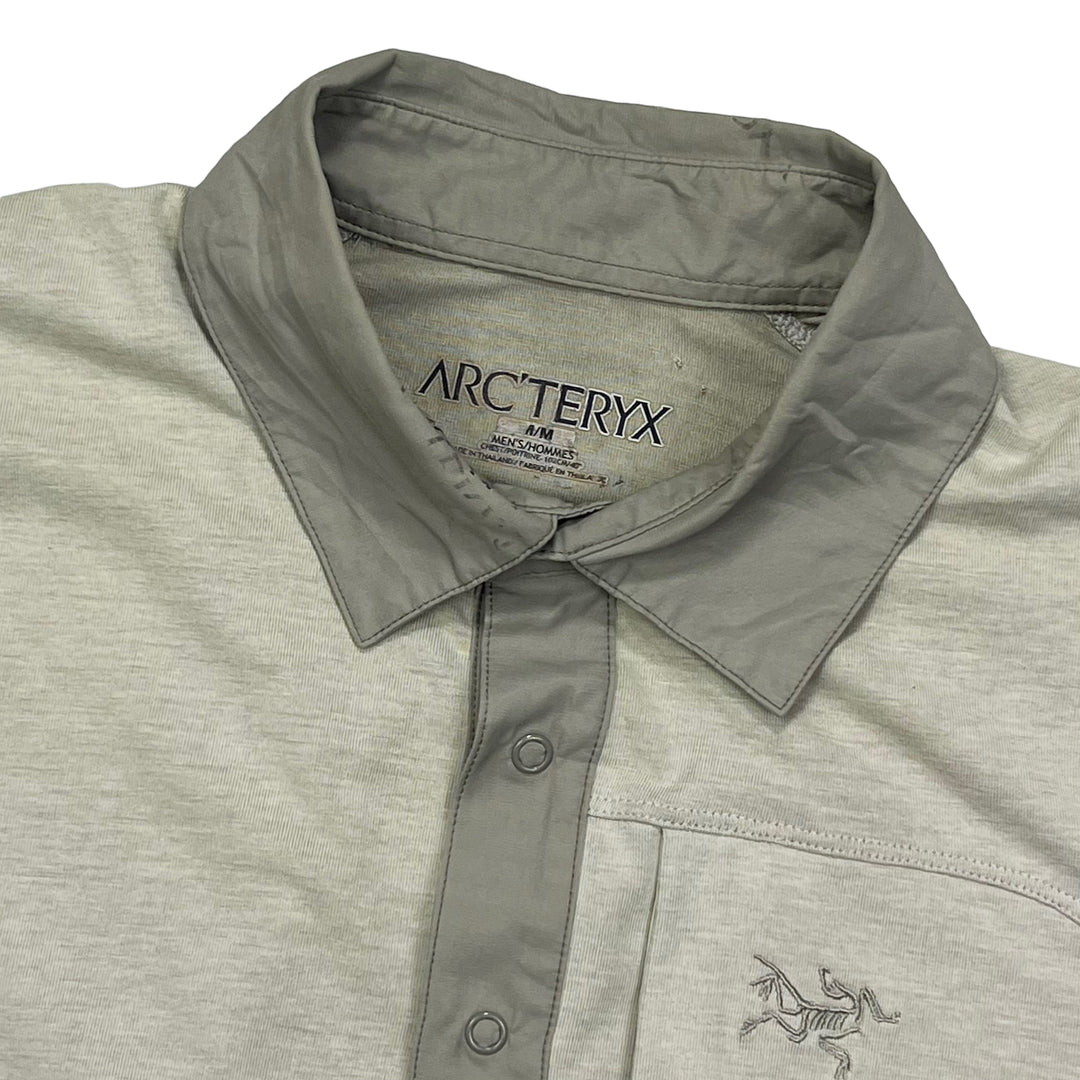 Arc'teryx Light Grey Short Sleeve Polo Shirt - Main Image