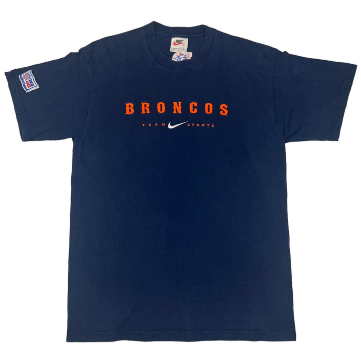 Nike Broncos Mini Swoosh Navy T-shirt