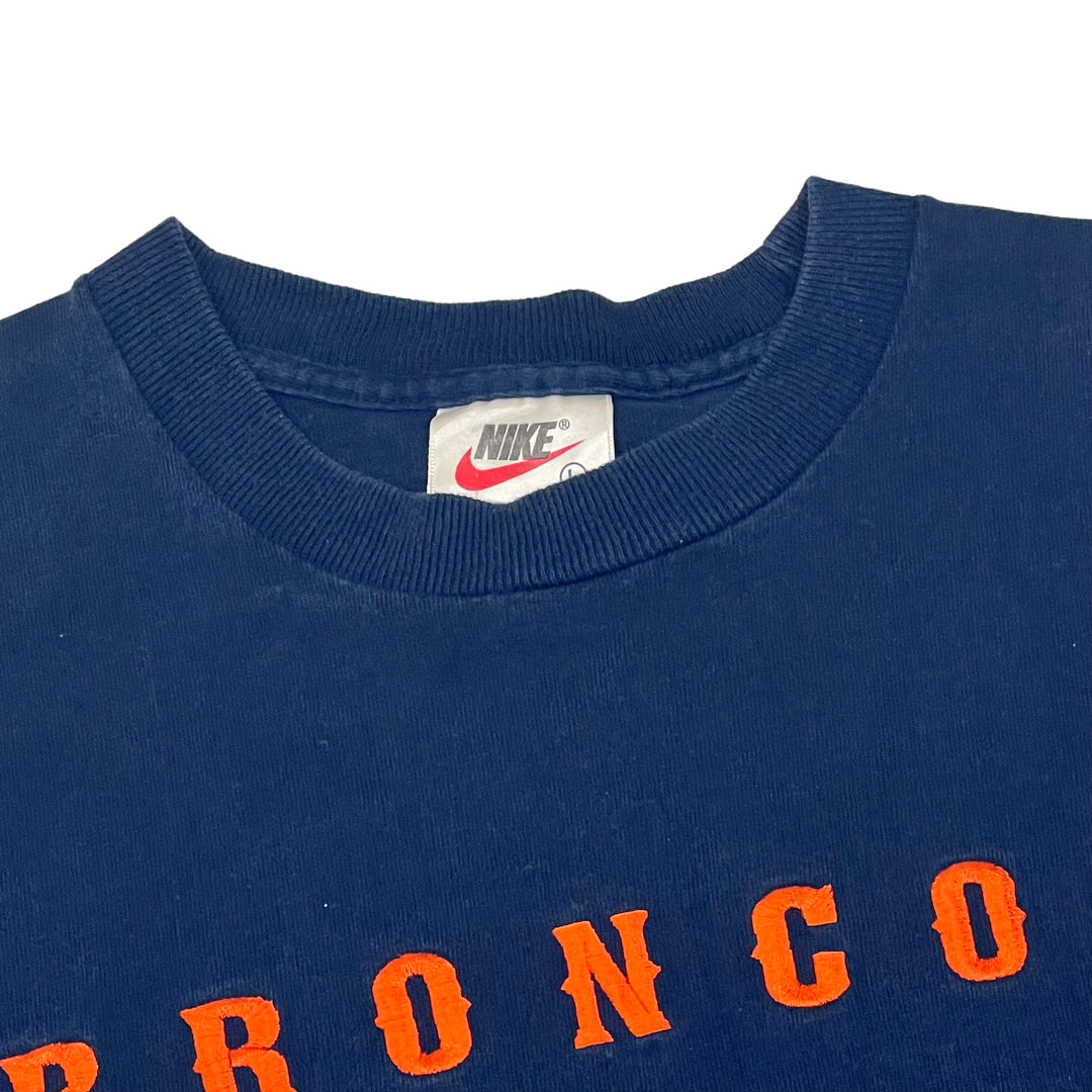 Nike Broncos Mini Swoosh Navy T-shirt