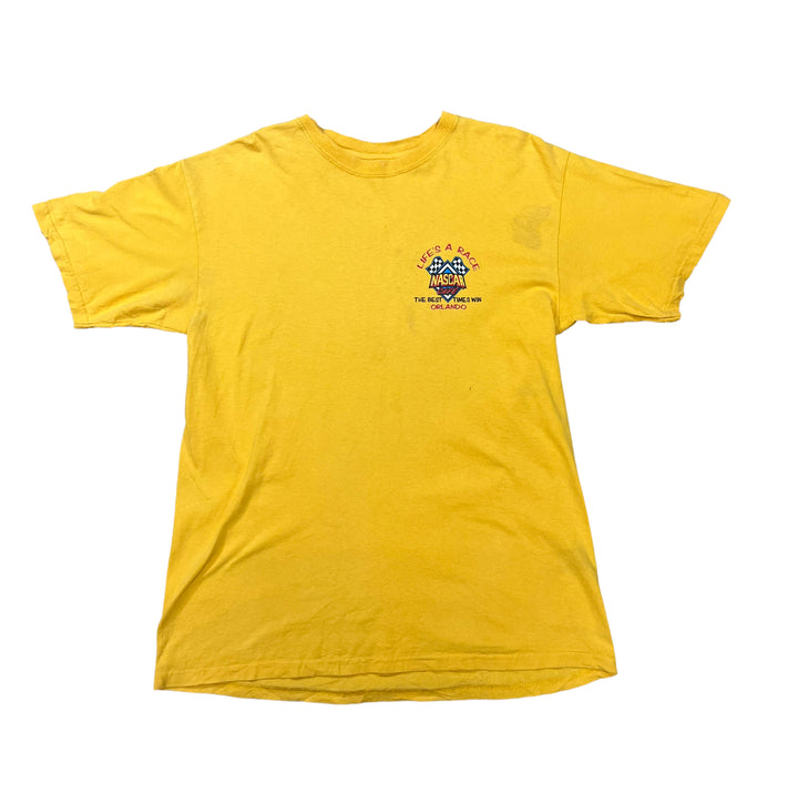 NASCAR Cafe "Life's A Race" Yellow T-Shirt