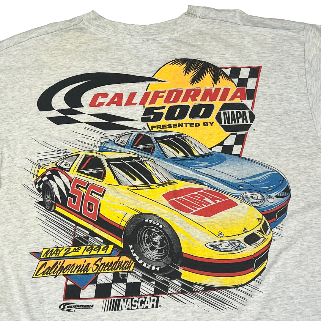 NASCAR 1999 California 500 Grey Graphic T-shirt