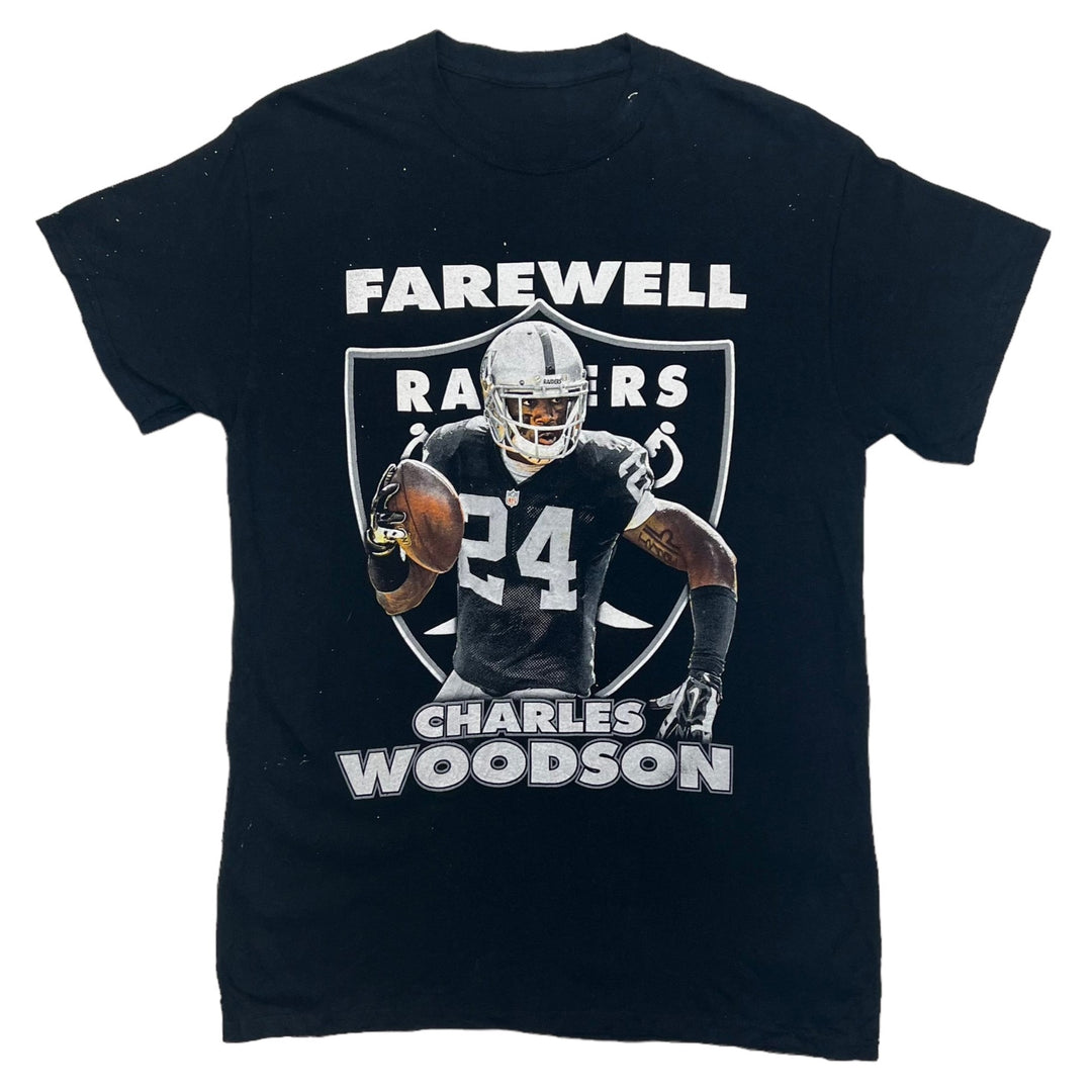 NFL Las Vegas Raiders Farewell Charles Woodson Black T-shirt