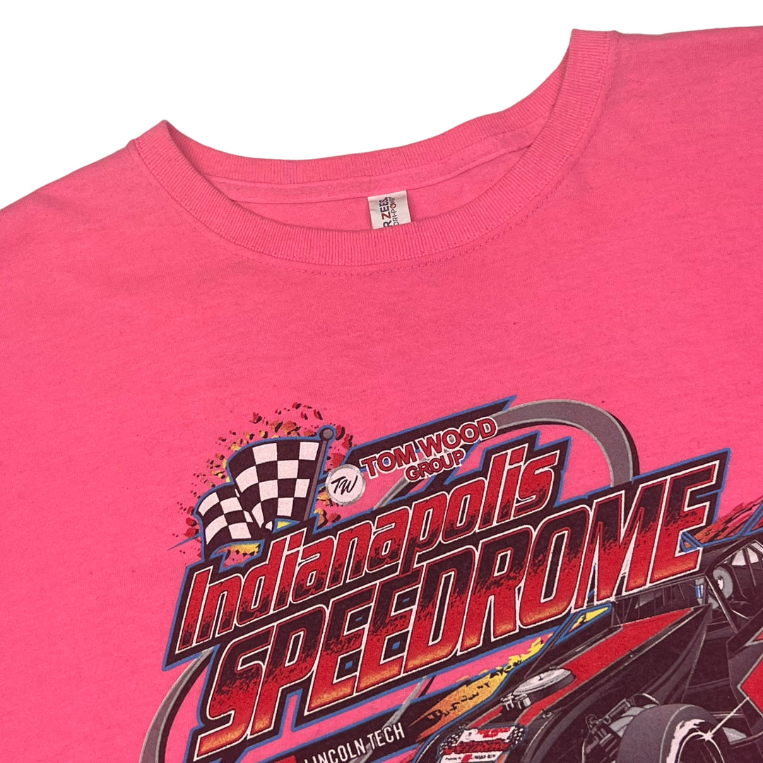 NASCAR "Indianapolis Speedrome" World Figure 8 Championship Pink Graphic T-shirt