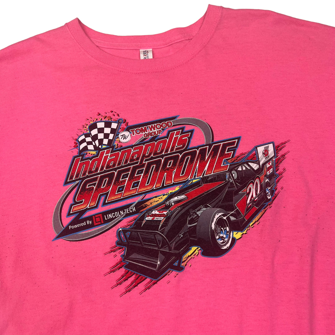 NASCAR "Indianapolis Speedrome" World Figure 8 Championship Pink Graphic T-shirt