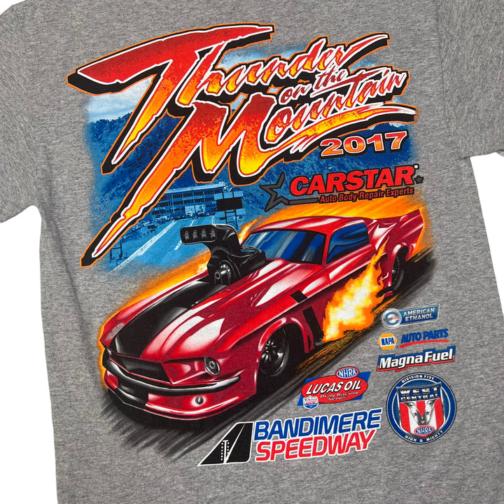 NASCAR "Thunder On The Mountain" Grey Graphic T-shirt