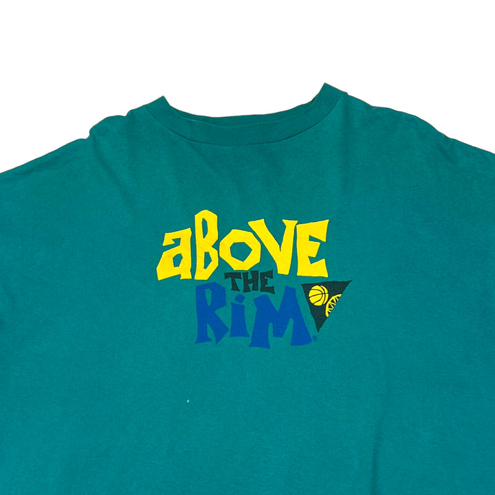 Rare Reebok Basketball "Above the Rim" Turquoise Green Graphic T-shirt