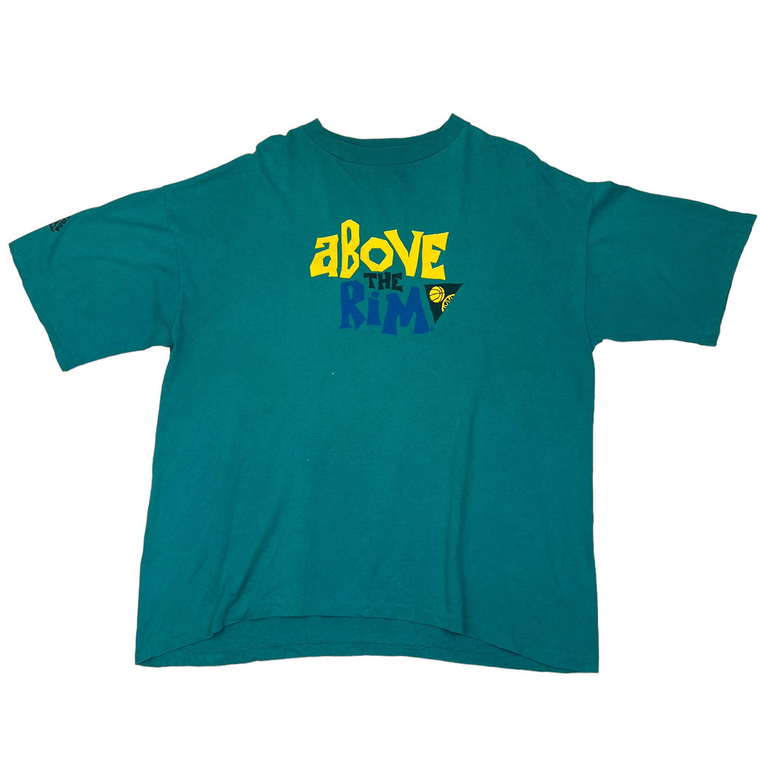 Rare Reebok Basketball "Above the Rim" Turquoise Green Graphic T-shirt