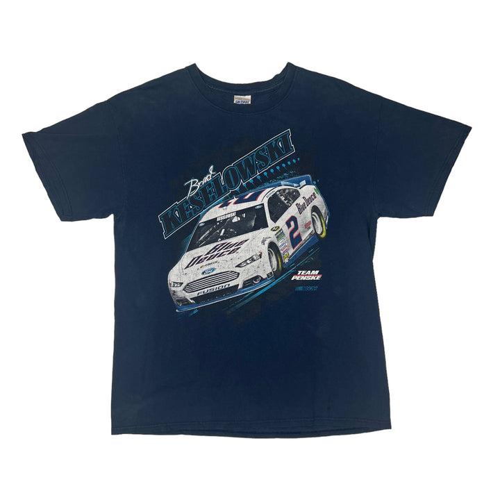 NASCAR Team Penske Brad Keselowski Navy Blue Graphic T-shirt