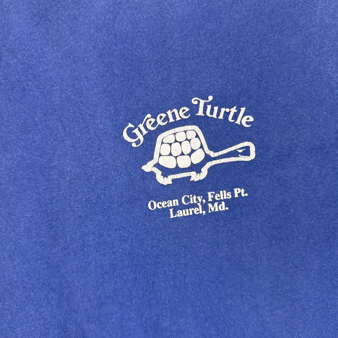 Vintage Hanes Greene Turtle Ocean City Single Stitch T-Shirt Navy