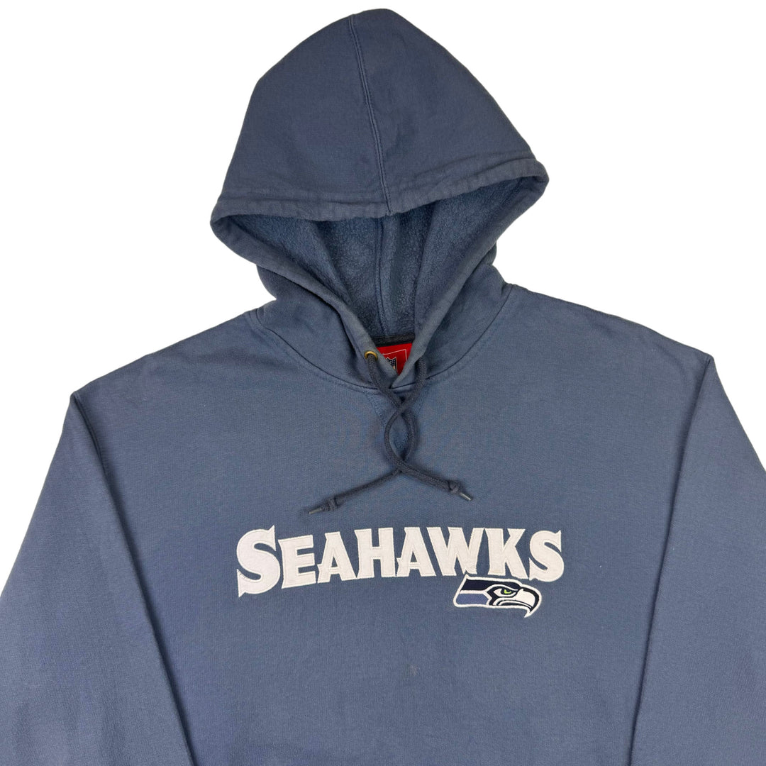 NFL Seahawks Embroidered Hooded Sweatshirt Blue