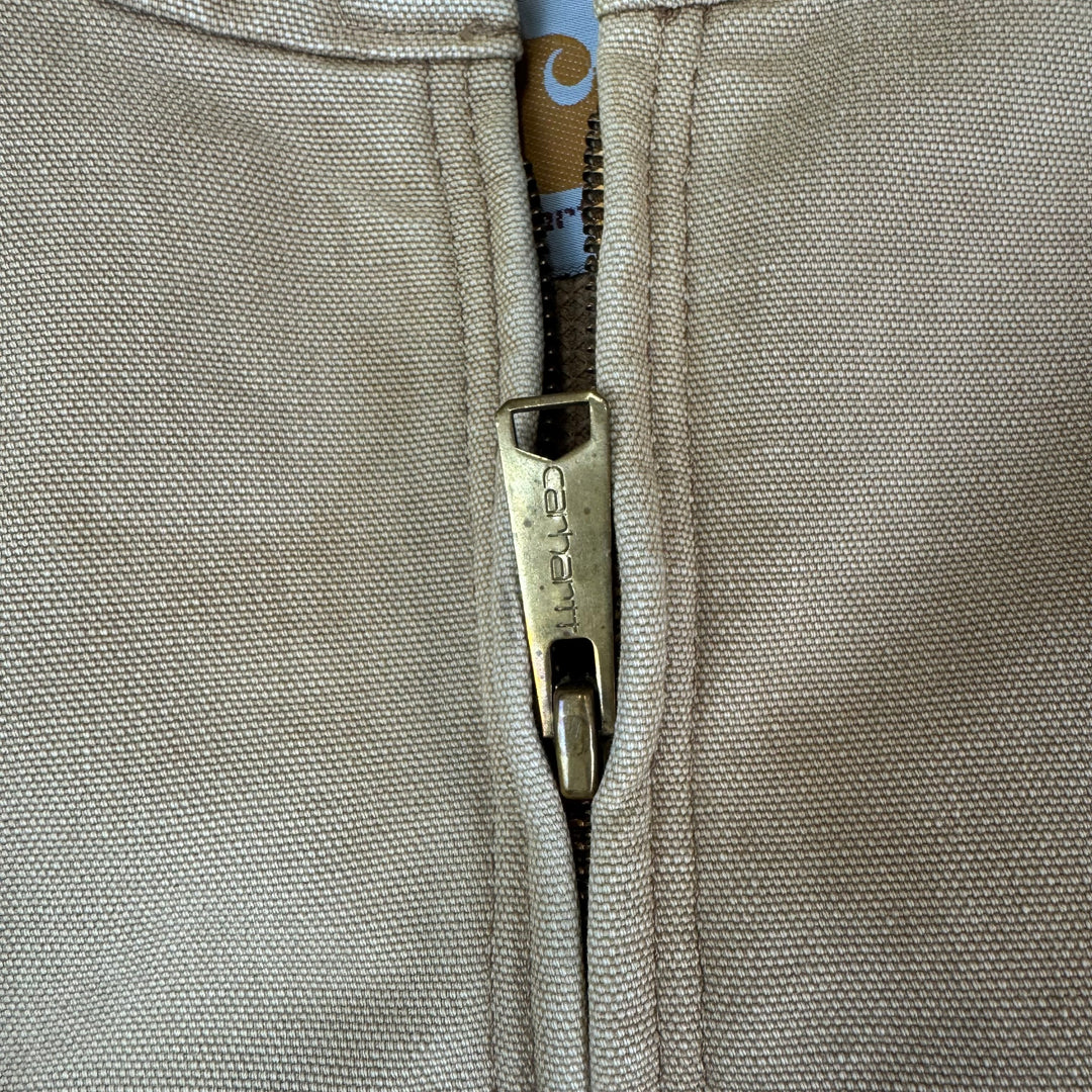 Carhartt Active Workwear Full-Zip Hooded Jacket Beige Brown