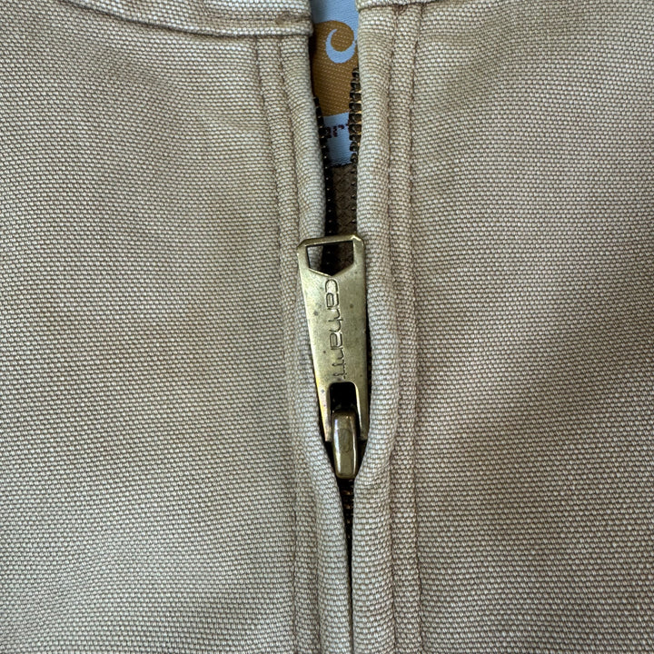 Carhartt Active Workwear Full-Zip Hooded Jacket Beige Brown