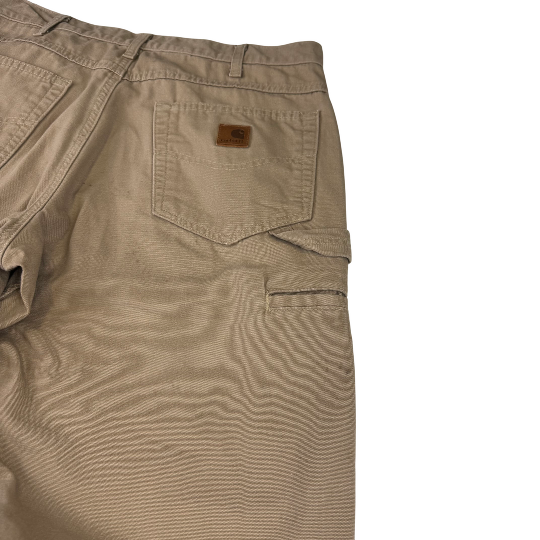 Carhartt Loose Fit Workwear Carpenter Trousers Beige