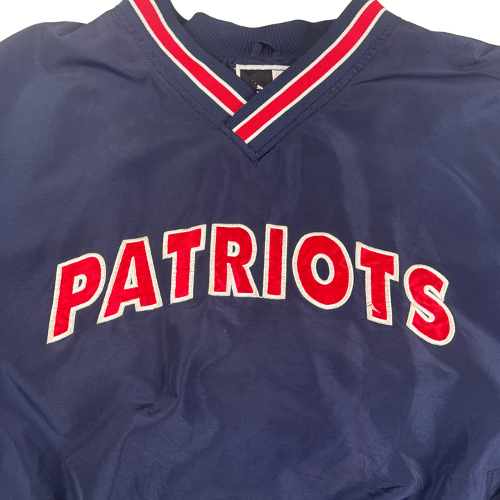 Puma NFL Patriots V-Neck Pullover Track Pro Sport Jacket Navy