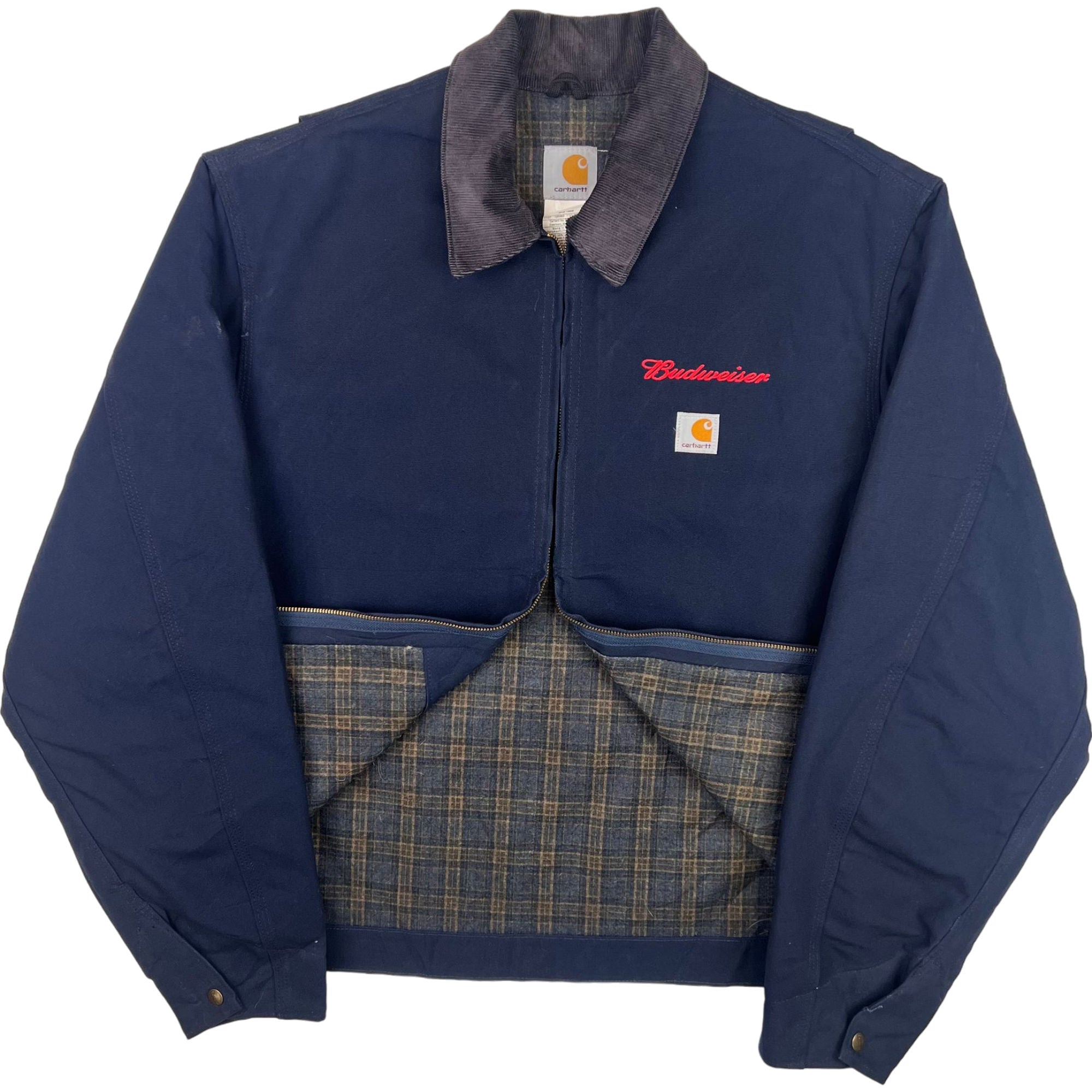 Carhartt Detroit Budweiser Blanket Lined Jacket Navy | Bring It Back