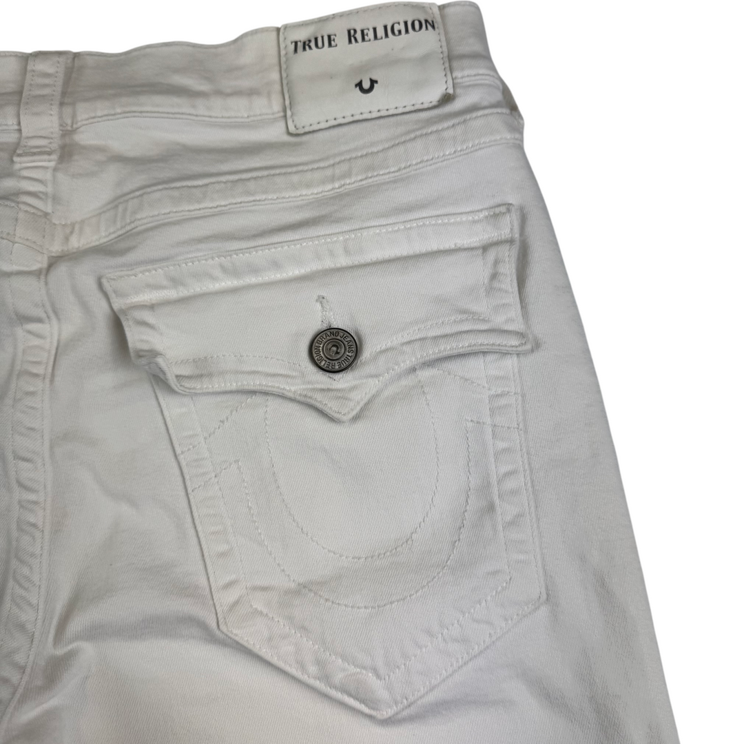True Religion Denim Shorts White