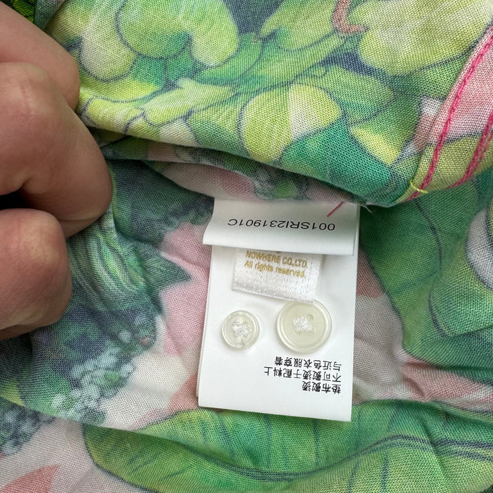 BAPE x Monkey 47 Open Short Sleeve Shirt Pink Green