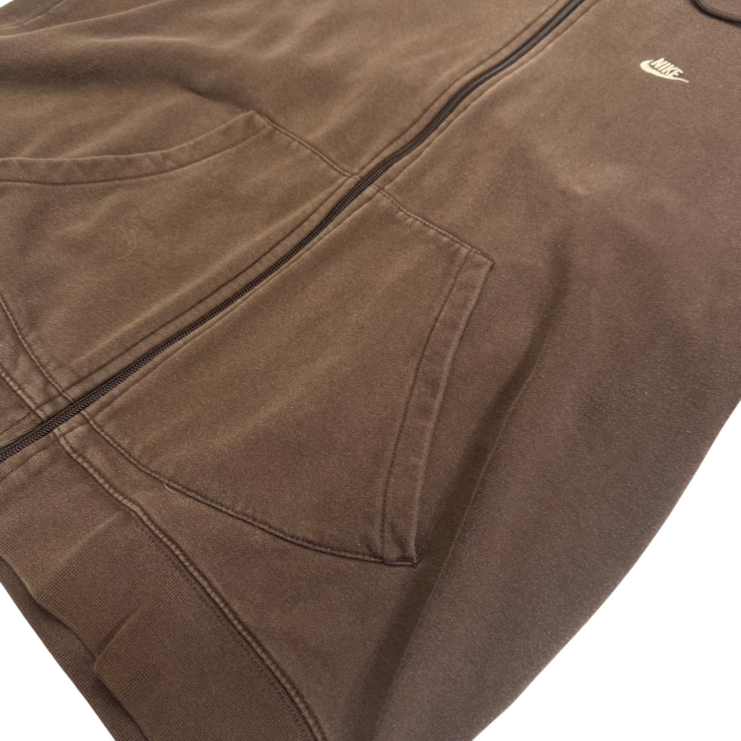Nike 00's Zip Up Hoodie Brown