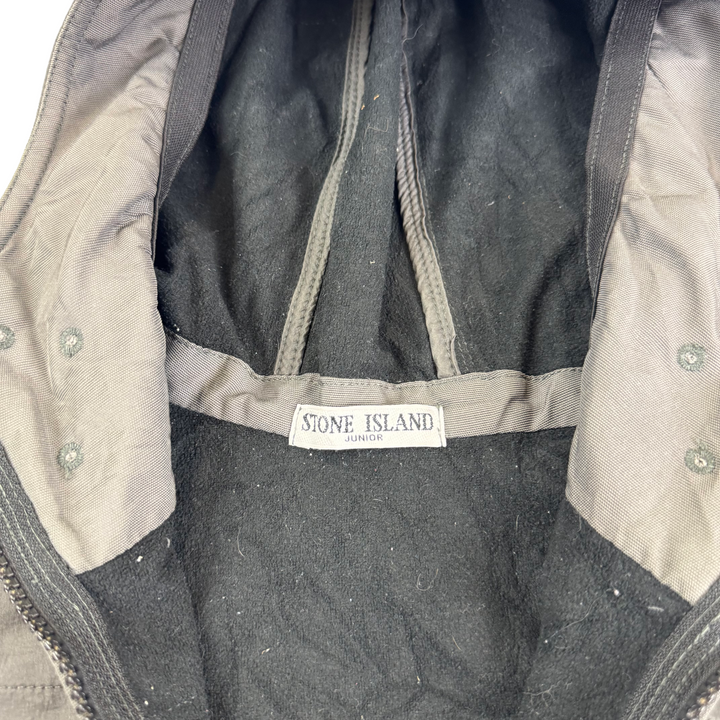 Stone Island Junior Hooded Jacket Grey
