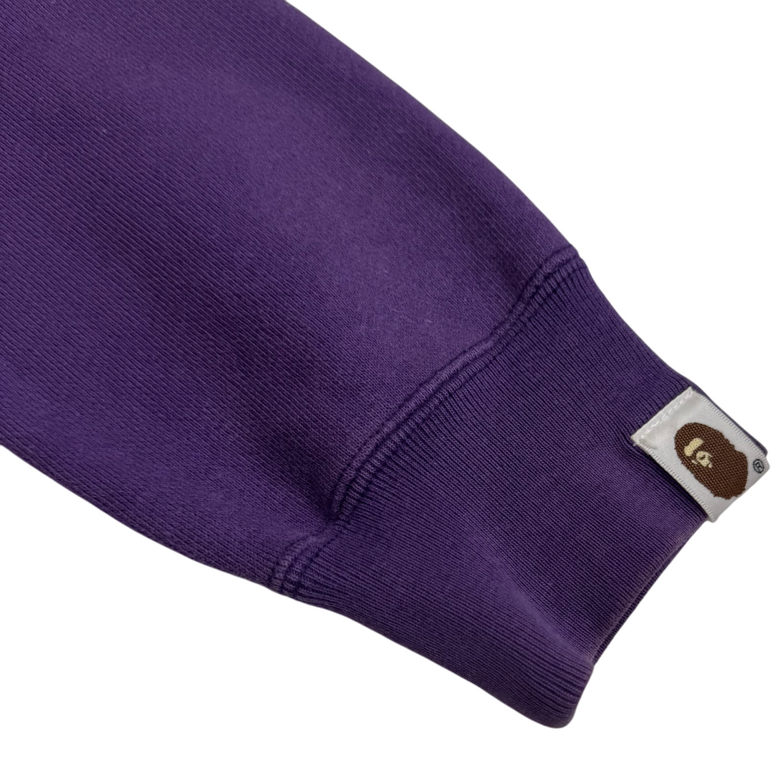 A Bathing Ape Bape Full-Zip Hoodie Purple