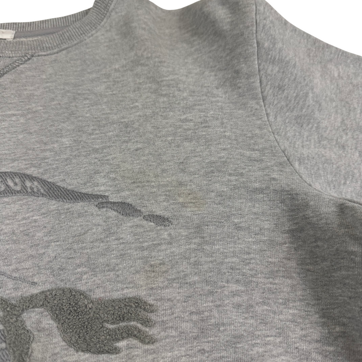 Burberry Embroidered Logo Sweatshirt Grey
