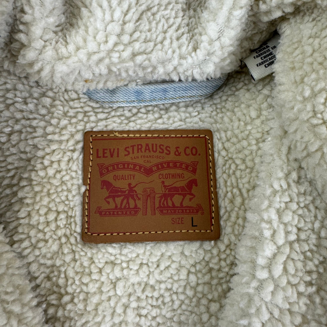 Levi's Sherpa Lined Denim Jacket Blue