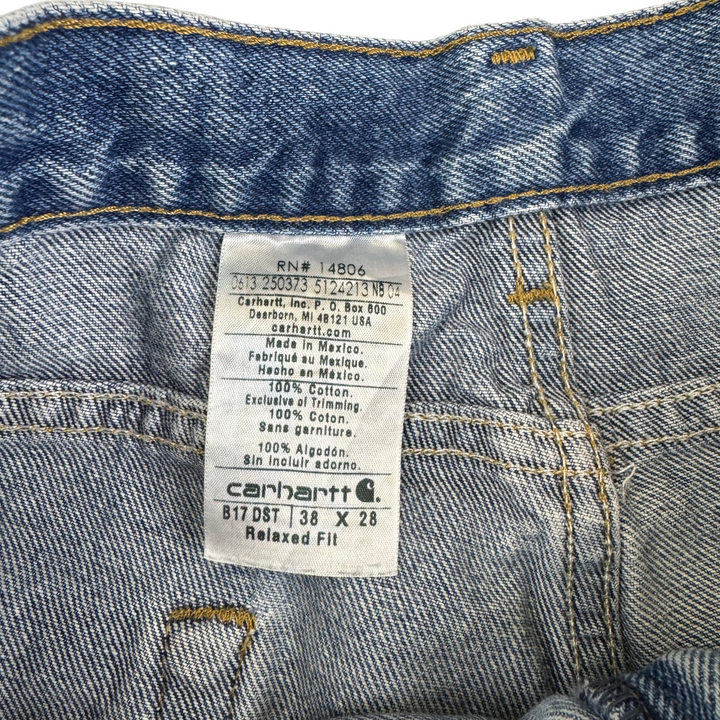 Carhartt B17 DST Relaxed Fit Baggy Denim Jeans Blue