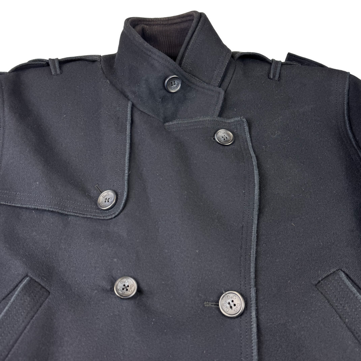 Dolce & Gabbana Double-Breasted Wool Peacoat Navy Rare
