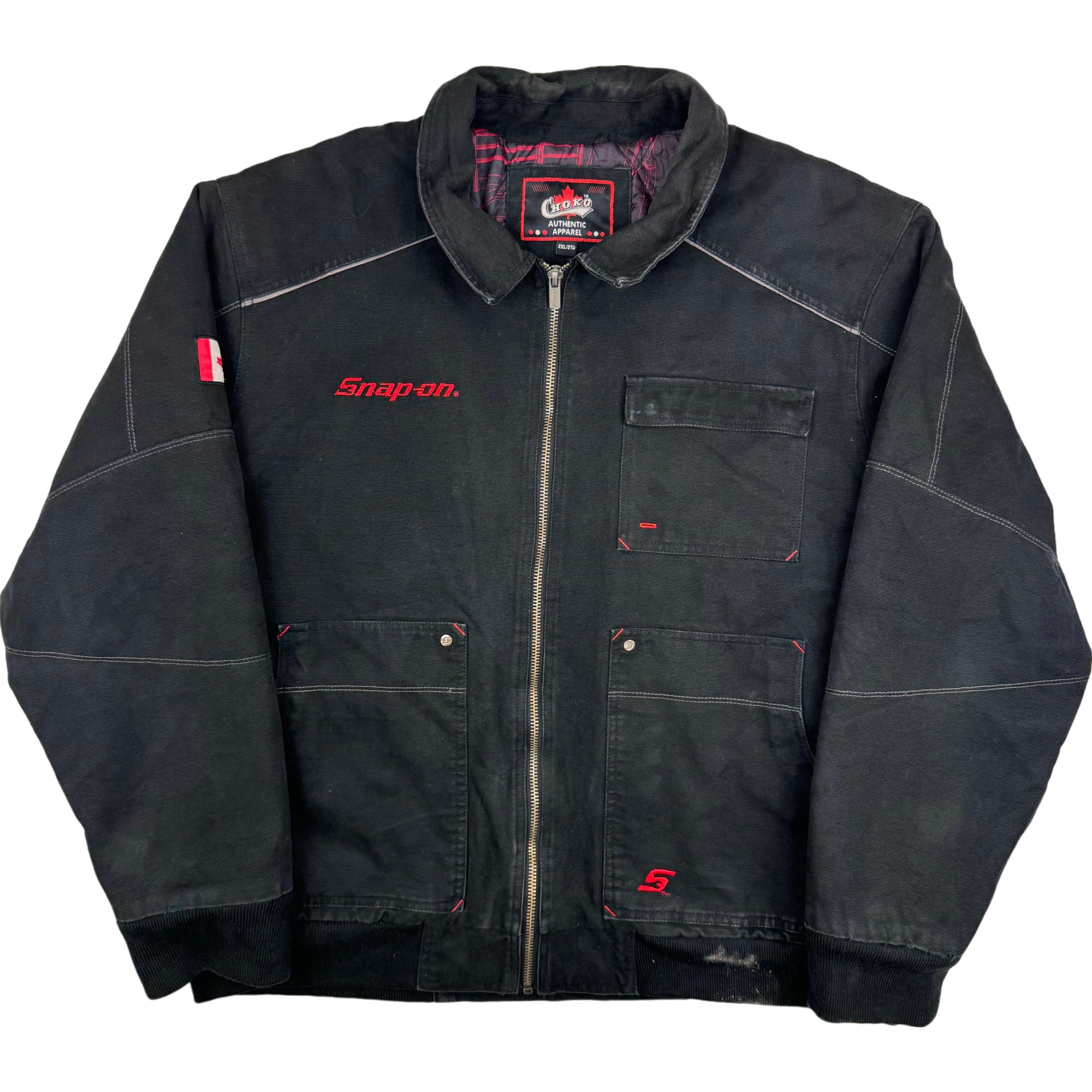Snap-On Choko Full Zip Bomber Jacket Black | Bring It Back