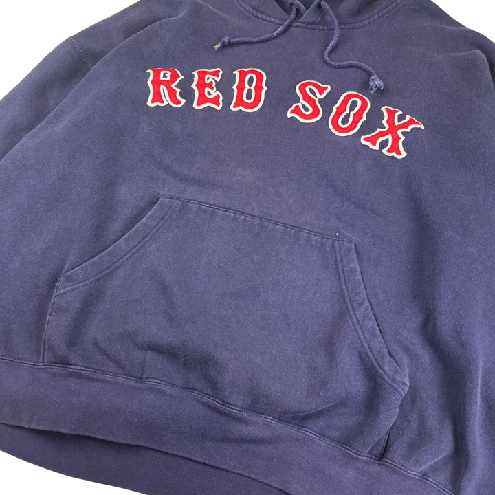 Majestic 90's Red Sox Embroidered Pro Sport Hoodie Navy